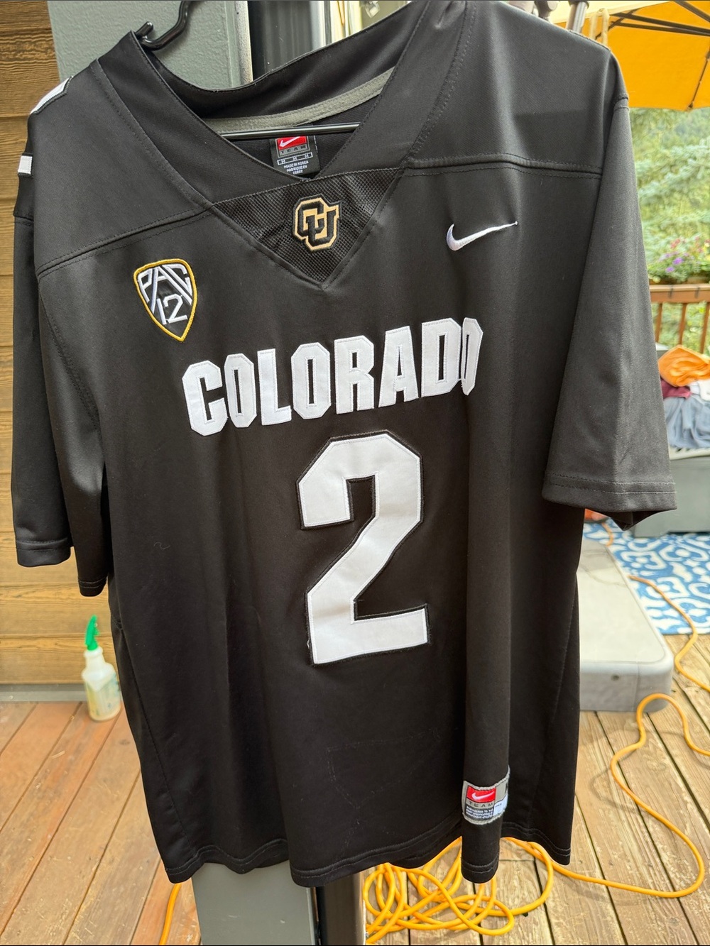 Sheduer Sanders CU Boulder football jersey